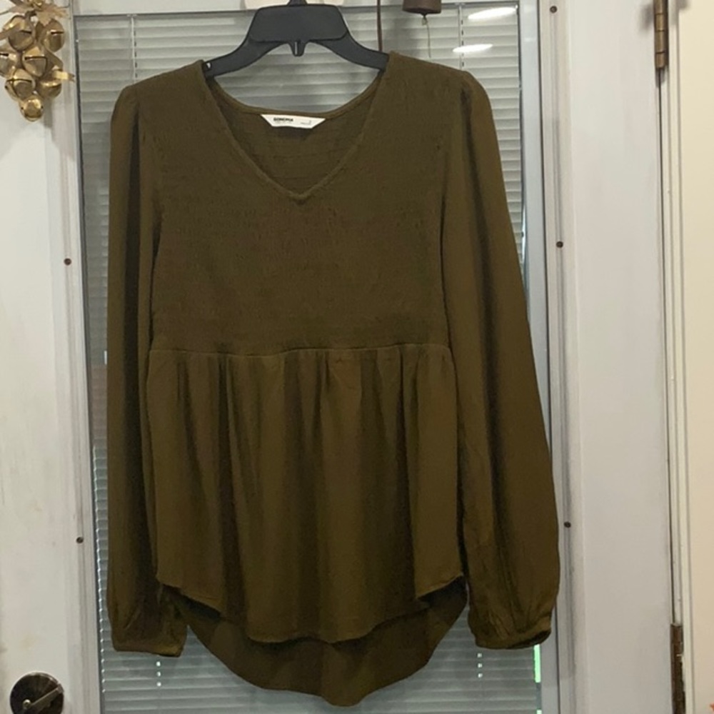 NWT SONOMA BLOUSE W/SMOCKING SMALL